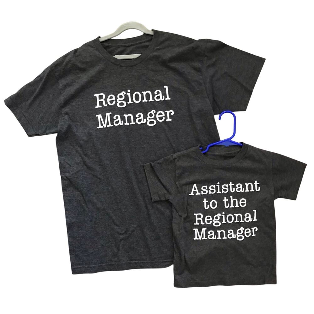 The Office Shirt Set The Home T brand Size Adult Large & Kids 4T